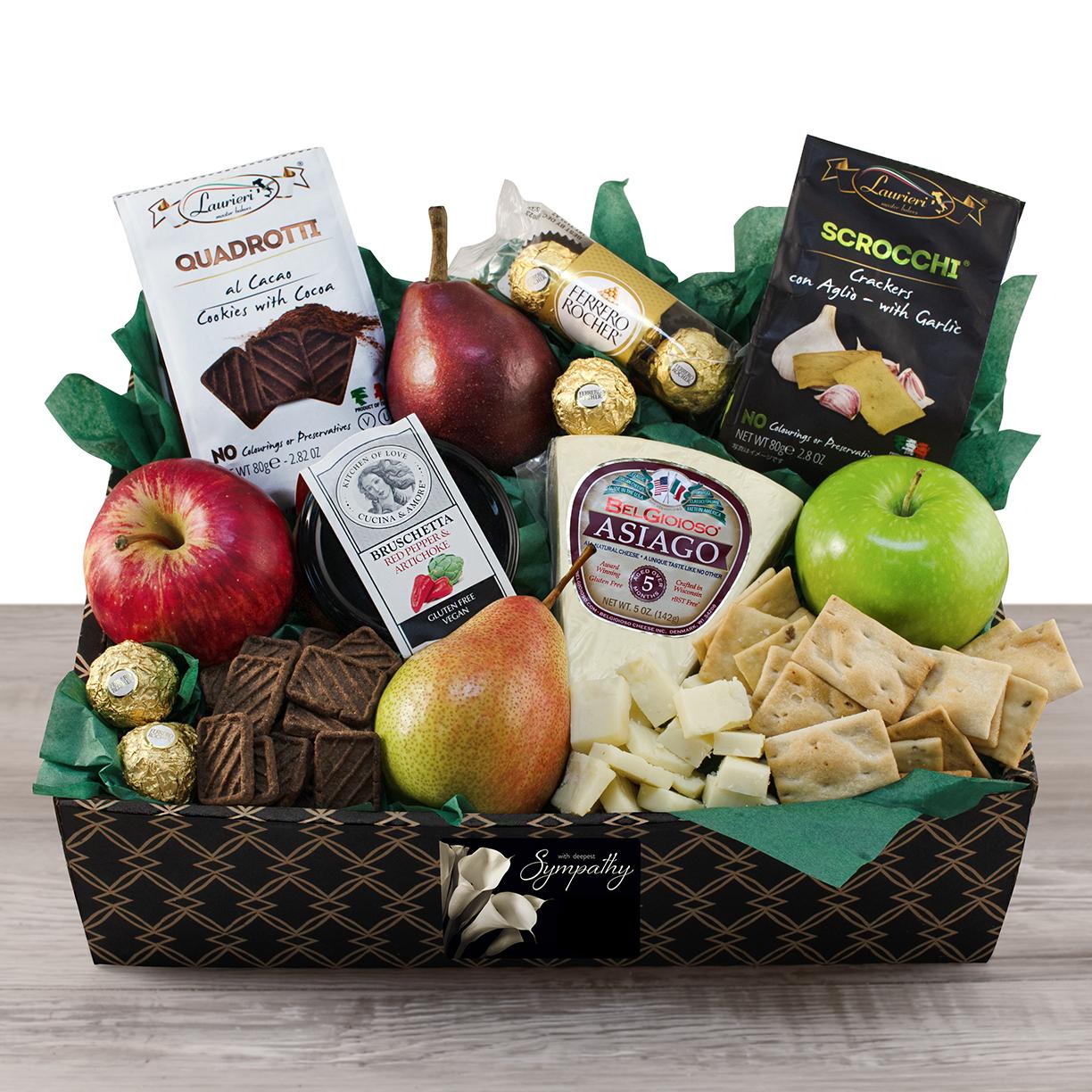 Italian Pride Of The Farm Fruit Gift Box - Sympathy By Capalbo's Gift Baskets , Fruit Gift Baskets , Sympathy Gift Baskets , Gift Baskets Delivered