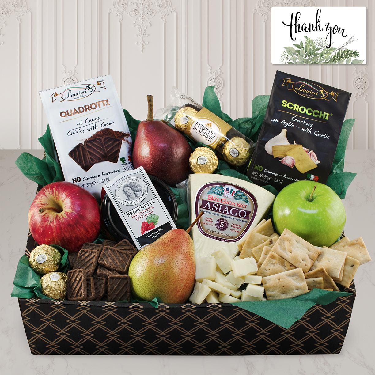 Italian Pride Of The Farm Fruit Gift Box - Thank You by Capalbo's Gift Baskets | Fruit Gift Baskets | Thank You Gift Baskets | Gift Baskets Delivered