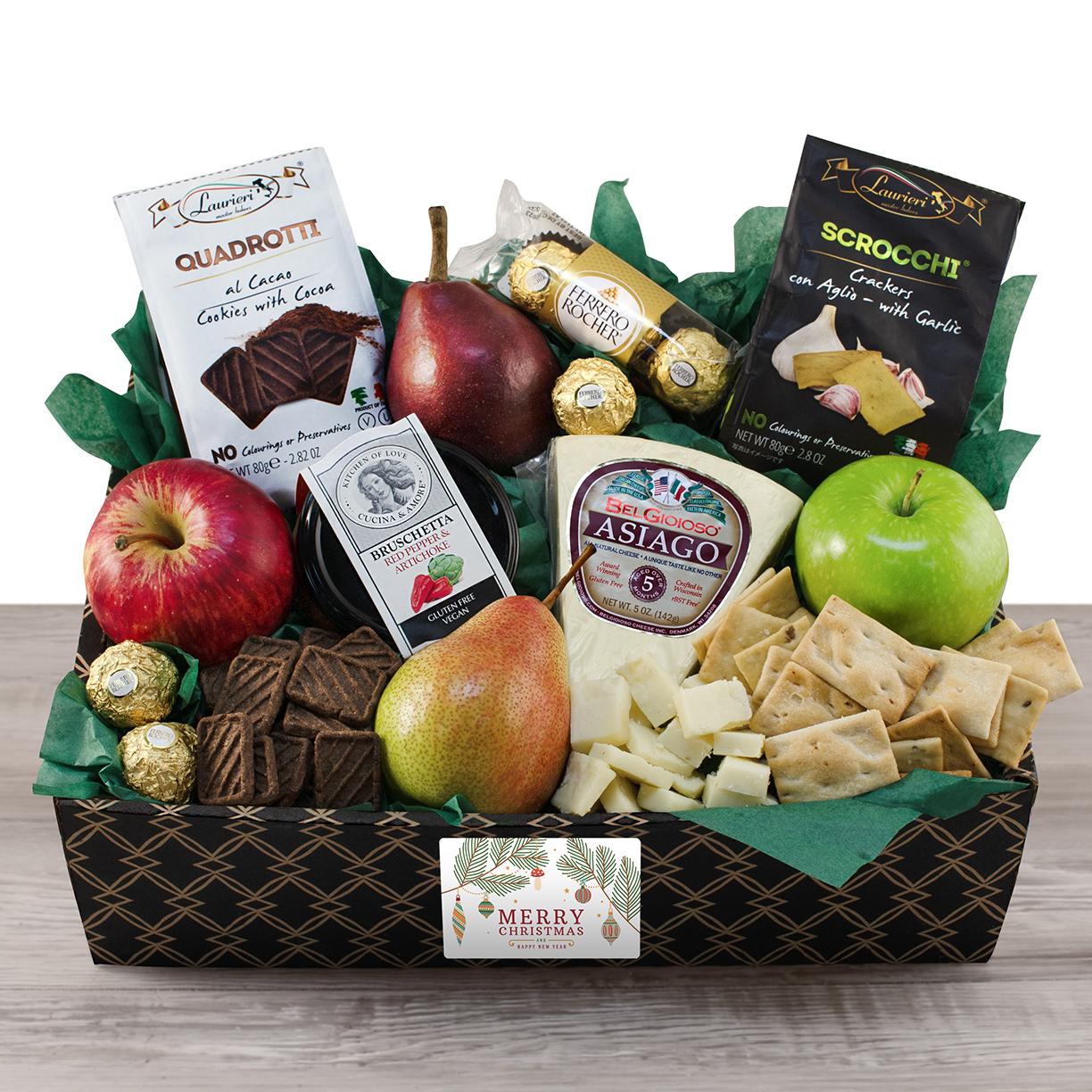 Italian Pride Of The Farm Fruit Gift Box - Christmas By Gift Basket , Fruit Gift Baskets , Christmas Gift Baskets , Gift Baskets Delivered