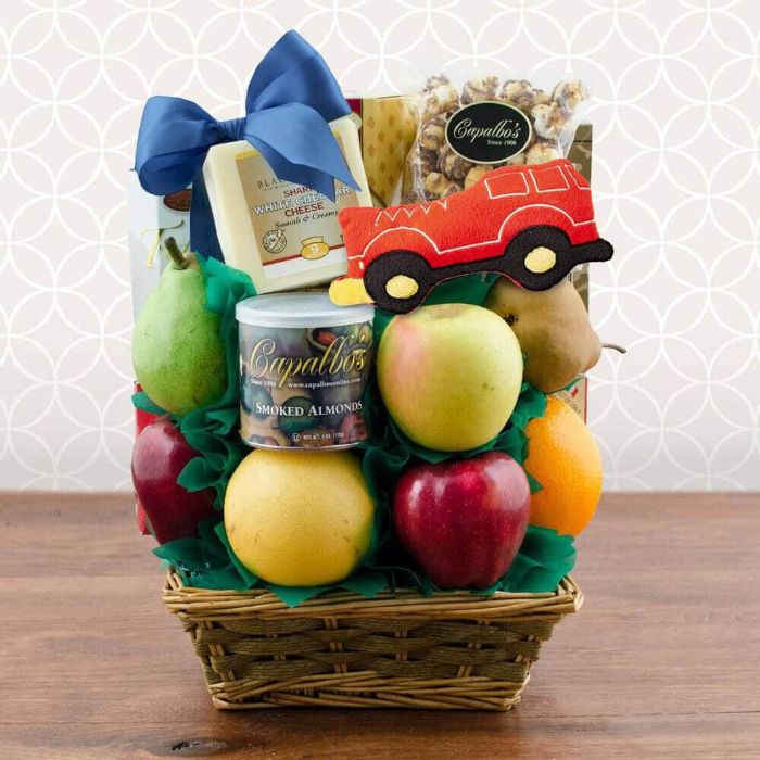 Capalbos Its A Boy Fresh Fruit Gift Basket Option 1