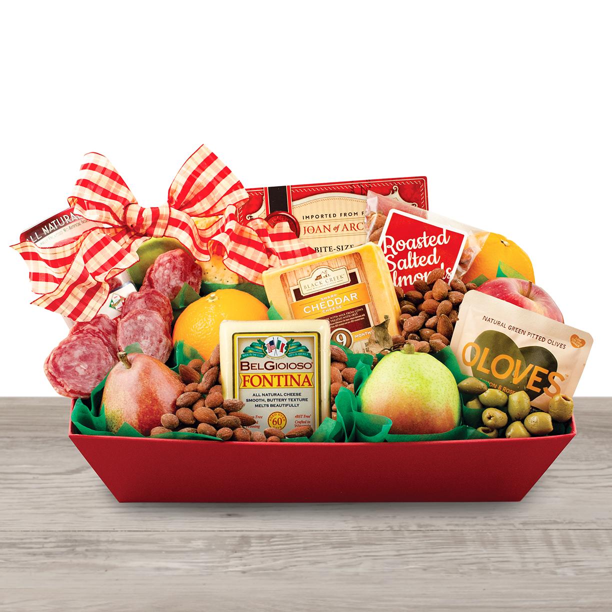 Fruit & Cheese Deluxe Gift Basket By Capalbo's Gift Baskets , Fruit Gift Baskets , Gift Baskets Delivered
