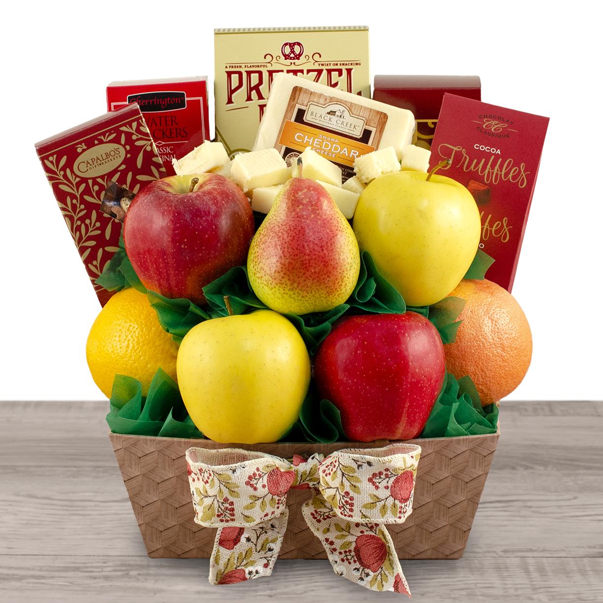 Harvest Bounty Fruit Gift Basket By Capalbo's Gift Baskets , Fruit Gift Baskets , Gift Baskets Delivered
