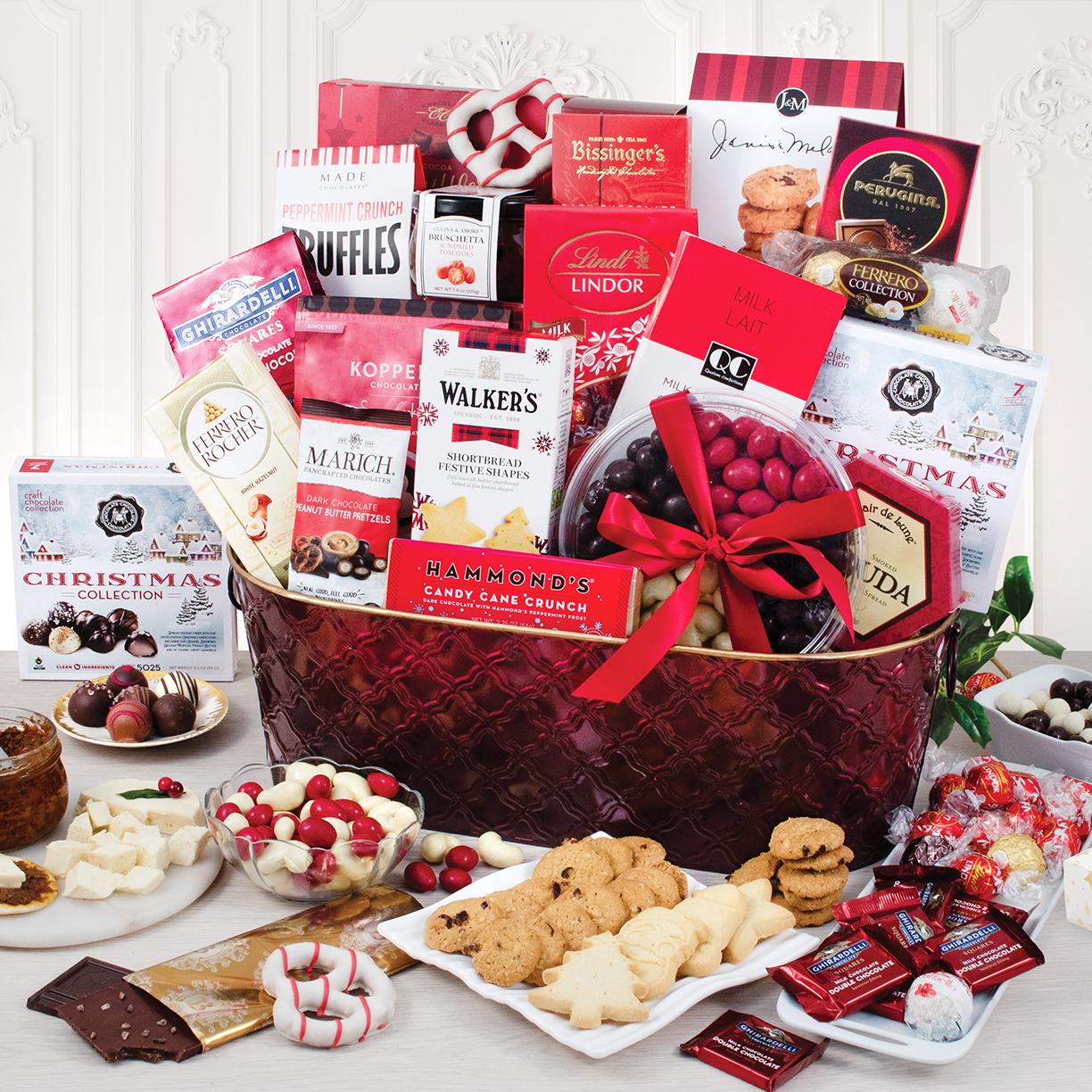 Christmas Connoisseur Gourmet Gift Basket by Capalbo's Gift Baskets | Gourmet Gift Baskets | Gift Baskets Delivered